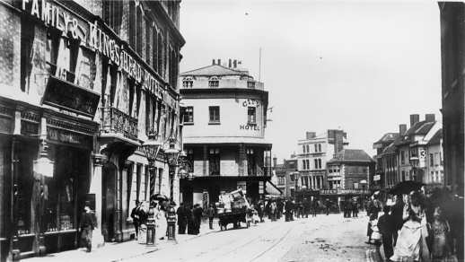 Broadgate viewed from Hertford Street 1892